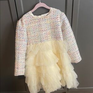 Lola And The Boys Ivy Tweed Rainbow Tutu Dress